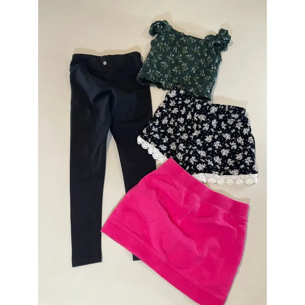Girls Size M (8) Mixed Bottoms + GAP Top Bundle – Good Condition
